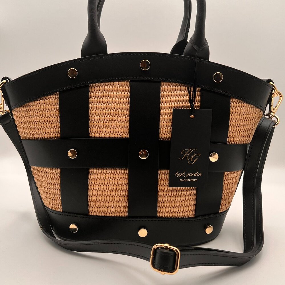 Medium Straw Tote Handbag